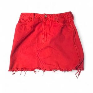 Abercrombie & Fitch Scarlet A-Line Skirt